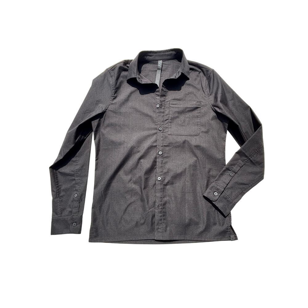 Lululemon Commission Long Sleeve Button Down Black Mens S